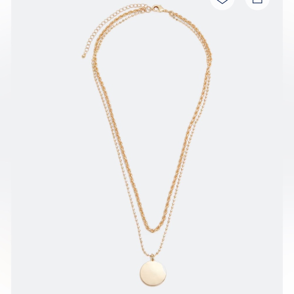 Towne & Reese Gold Double Chain Necklace